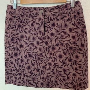 Loft size 2 short jean skirt